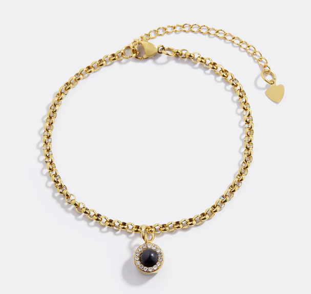 Petite Halo Photo Bracelet